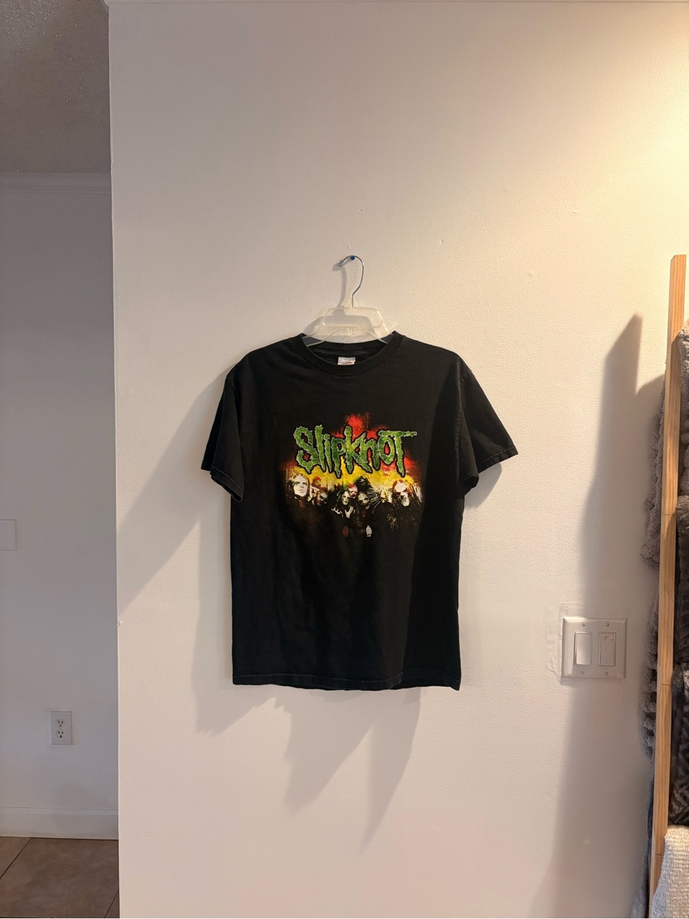 Slipknot 2005 ( NOT A REPRINT) Black Graphic Band Tee with Green and Red Logo